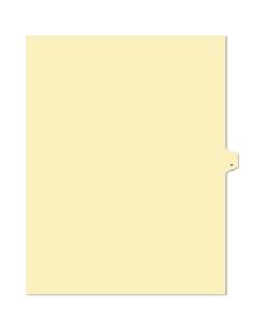 Alberta Manila Litigation Tab Dividers "M" 26th cut