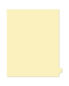 Alberta Manila Litigation Tab Dividers "Y" 26th cut