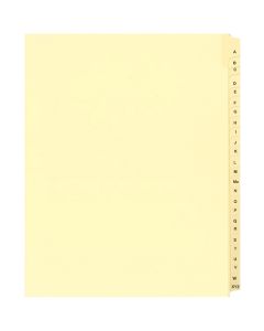 Alberta Manila Litigation Tab Dividers "A-XYZ"