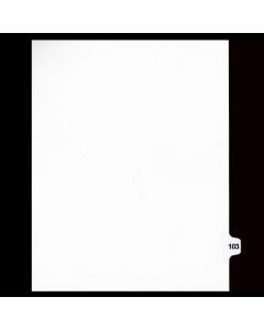 B.C. White 15th Cut #103 *D4112-03* (25 sheets/bag)