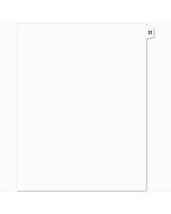 SW Index Tab Dividers White 15th Cut #31