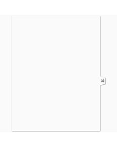 SW Index Tab Dividers White 15th Cut #39