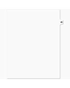 SW Index Tab Dividers White 15th Cut #48