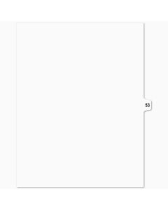 SW Index Tab Dividers White 15th Cut #53