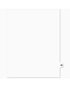 SW Index Tab Dividers White 15th Cut #58