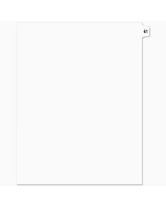 SW Index Tab Dividers White 15th Cut #61