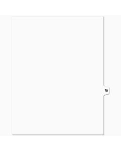 SW Index Tab Dividers White 15th Cut #70