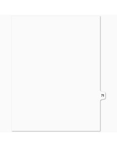 SW Index Tab Dividers White 15th Cut #71