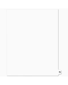 SW Index Tab Dividers White 15th Cut #75