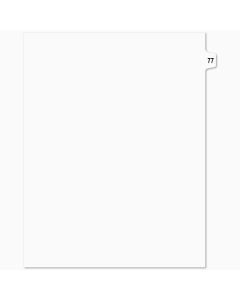 SW Index Tab Dividers White 15th Cut #77