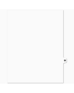 SW Index Tab Dividers White 15th cut #86