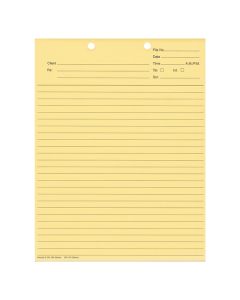 Bloc-notes client - Jaune