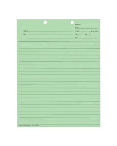 Bloc-notes client - Vert
