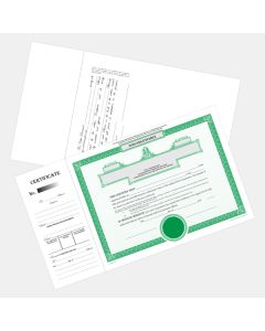 Green Laser Share Certificate w Seal - Alberta