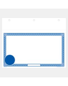 Blue Blank Laser Share Certificate w Seal - Canada