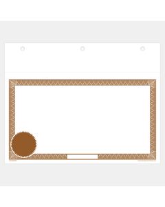 Brown Blank Laser Share Certificate w Seal - Canada