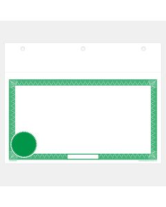 Green Blank Laser Share Certificate w Seal - Canada