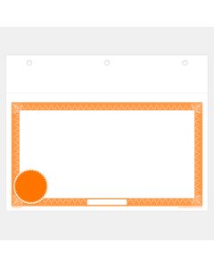 Orange Blank Laser Share Certificate w Seal - Canada
