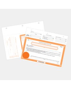 Orange Ontario Generic Share Certificate