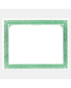 8.5 x 11 Green 6B Share Certificate - Generic