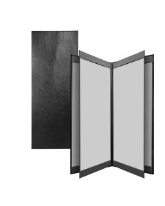 Riviera 4pg Book 6 views, Imitation Leather 14"x5.25"