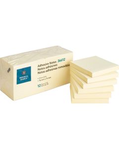 Sticky Notes Yellow 3" x 3" 12/pk