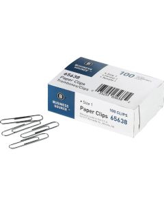 Plain Paper Clips, Smooth #1 - 10/pk
