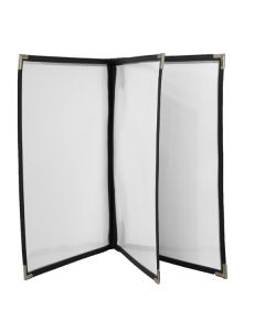 Value Three page, Black, Silver Corners 11"x8.5"
