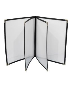 Value Four page, Black, Silver Corners 14"x8.5"