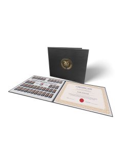 Vinyl Certificate Holder Printed 1 colour 8" H x 10" L