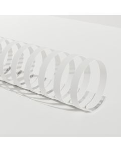 Reliure Plastique 1/4'' 19A Blanc