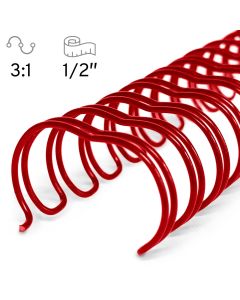 1/2 x 32L Red Wire-o (3:1)