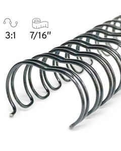 7/16 x 32L Silver Wire-o (3:1)