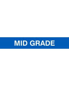 "MID GRADE" Bandes d'identification pour carburant