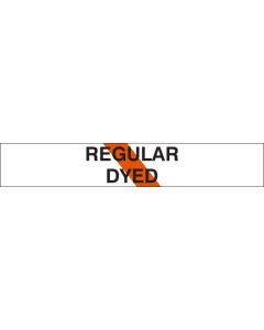 "REGULAR DYED" Bandes d'identification pour carburant