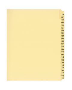 Litigation Tab Dividers *c* Buff #126-150
