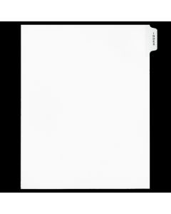 White Tab Dividers "Index"