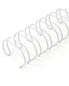 5/16 x 19r White Metal Binding (Spiral-o)