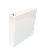 2" Round Ring White Showcase Clear View Binder