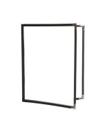 Value Menu Double Panel Black Trim Silver Corner11x8.5