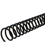45mm x 12" (4:1) Black Plastic Coil
