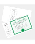 Green Laser Share Certificate w Seal - Alberta