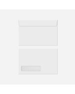White Wove Envelopes Open side W Window 5-7/8 x 9