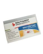 USB Case Mini 3" x 4 3/4"  w/ Super clear overlay