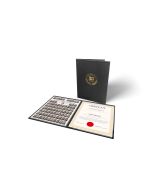 Vinyl Certificate Holder Printed 1 colour 7" H x 5" L