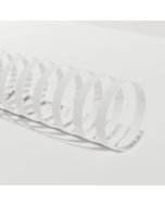 5/8 x 19r White Plastic Bindings